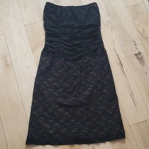 Black lace cocktail dress